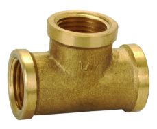3/4" Brass Tee - Click Image to Close